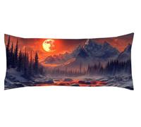 Taie Traversin 35x105cm Amour Taie Oreiller Blanc Coussin de Grossesse Coussin de Corps pour Dormir sur Le Côté, Rectangulaire, Dormeur Latéral sur Le Lit Décoration, Oreiller d'été Kl-1