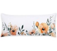 Taie Traversin 90 cm Couleur Orange Taie Oreiller Fleur Coussin de Grossesse Lin Protège Oreiller Housse de Coussin Decoration Maison Oreillers Rectangulaire, pour Dormeur Latéral sur Le Lit C - 137