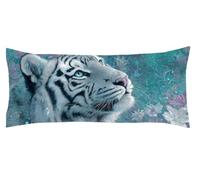 Taie Traversin Amour Taie Oreiller Blanc Coussin de Grossesse Coussin de Corps pour Dormir sur Le Côté, Rectangulaire, Dormeur Latéral sur Le Lit Décoration, pour Oreiller d'été Kl-1
