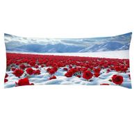 Taie Traversin Amour Taie Oreiller Blanc Coussin de Grossesse Coussin de Corps pour Dormir sur Le Côté, Rectangulaire, Dormeur Latéral sur Le Lit Décoration, pour Oreiller d'été Kl-1