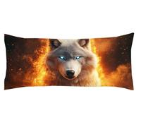 Taie Traversin Amour Taie Oreiller Blanc Coussin de Grossesse Coussin de Corps pour Dormir sur Le Côté, Rectangulaire, Dormeur Latéral sur Le Lit Décoration, pour Oreiller d'été Kl-1