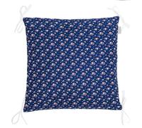 Taies de coussin pour tour de lit modulable fairy flore bleu marine 40X40