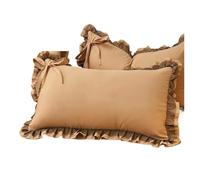 Taies d'oreiller à Volants Taie d'oreiller décorative en Coton lavé à Larges Volants Dentelle for Chambre de Fille, 48 x 74 cm(Color 11)