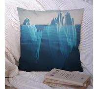 Taies d'oreiller Abstrait Croix 3D Rendu sous-Marin Paysage Antarctique Nature Risque Business People Textures Pas de Polyester Taie d'oreiller Housse de Coussin pour canapé décorations 45,7 x 45,7