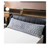 Taies d'oreiller Couple Double Pillow Case Single Side Quilted Pillow Cases Simple Solid Color Body Size Pillowcase Safety No Zipper Pillow Cover(Single Flannel 2,150x45cm(No Pillow))