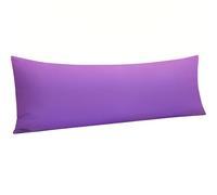 Taies d'oreiller Microfiber Ultra Soft Body Pillowcase with Envelope Closure, Wrinkle, Stain Resistant Body Pillow Cover, 20" X 54"(Purple)