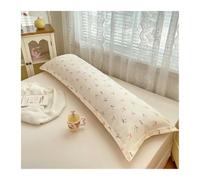 Taies d'oreiller Plain Color Pillow Cover Long Pillowcase Home Cushion Covers Double Pillowsham Skin-Friendly Pillow Case(Color2,48x150cm 1pc)