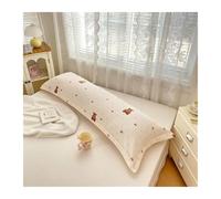 Taies d'oreiller Plain Color Pillow Cover Long Pillowcase Home Cushion Covers Double Pillowsham Skin-Friendly Pillow Case(Color18,48x150cm 1pc)