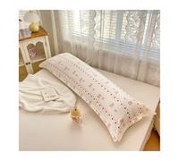 Taies d'oreiller Plain Color Pillow Cover Long Pillowcase Home Cushion Covers Double Pillowsham Skin-Friendly Pillow Case(Color3,48x180cm 1pc)