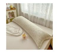 Taies d'oreiller Plain Color Pillow Cover Long Pillowcase Home Cushion Covers Double Pillowsham Skin-Friendly Pillow Case(Color8,48x150cm 1pc)