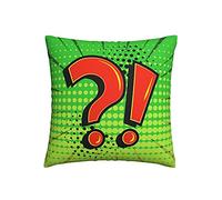 Taies Doreiller Point D'Interrogation Point D'Exclamation Canapé Taie d'oreiller Moderne Couvre-Oreillers Individualité Canapé Housses 45X45Cm pour Chaise De Salon Chambre À Coucher Canapé Salon