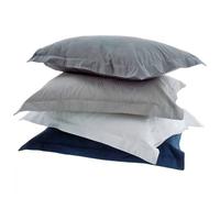 Taies d'oreiller Satin de coton VERSATIN - marine - 65x65_lot2