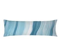 Taies D'oreillers Turquoise Taie de Traversin Beige Taie Oreiller Rectangulaire 30x90cm, Velours Housses de Ccoussin de Positionnement Latéral Doux et Confortable Améliorer Sommeil Qualité C0C449