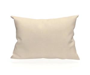 TaieTaie d'oreiller rectangle US 50x75 cm en coton uni 57 Fils SOLEIL D'OCRE écru