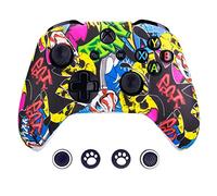 Taifond Coque de protection en silicone pour manette Microsoft Xbox One S & One X avec deux embouts de pouce Couleur 3.0