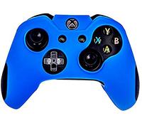 Taifond Plus épais en silicone contrôleur Housse de protection Skins pour Microsoft Xbox One contrôleur avec quatre pouce caches prise en main bleu