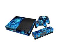 Taifond Skin en Vinyle Autocollant Coque pour Xbox One - Glace Tête de Mort Fire