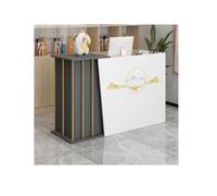 Taifuan Comptoir Caisse Institut De Beaute Meuble,Comptoir Accueil Salon De Beaute,Bureau d'ordinateur en Bois Professionnel Comptoir De Magasin pour RéCeption(Printed Color,120x40x90cm)