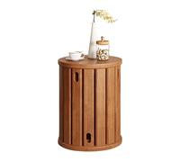 Taifuan Lot de 4 tabourets empilables en Bois Massif - Design Minimaliste Peu encombrant, pour Salon, Chambre, Balcon et Cuisine,(Cherry)