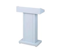 Taifuan Support de pupitre de présentation en Acier Inoxydable, Podium de conférence Robuste sur Pied avec Large Surface de Lecture for Bureau, église et événements(White)