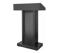 Taifuan Support de pupitre Robuste en Acier Inoxydable, Podium de présentation sur Pied avec Large Plate-Forme de Lecture for conférence, église et événement(Black)