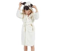 Taigood Filles Peignoir Doux Polaire Robe avec Poches, Mignon De Bande Dessinée Modèle Style, Chien