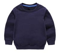 Taigood Sweat Enfant Garçon Fille Sweat-Shirt Sweater Pull Chaud Tops Bébé Automne Hiver Âge 1-7 Ans Bleu Marin 110cm/3-4ans