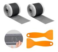 TAIHOBO Lot de 2 Attrape Cheveux Douche Autocollant en Maille, 70mm × 10m Filtre Cheveux Douche Anti-Obstruction, Filtre Cheveux Baignoire Jetable, pour la Réparation des Moustiquaire Fenetre