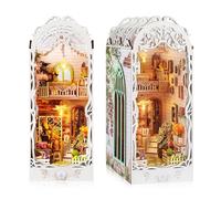 TAIHOBO The Book Nook, Booknook avec Meublé, Nook Book Bibliothèque, Miniature a Construire Puzzle 3D en Bois, DIY Miniature House Diorama pour la Décoration D'étagère et les Cadeaux de Fête des Mères