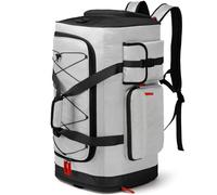 TAIHOYIN Sac de Voyage Homme 70L Grand Sac a Dos Week-End/Sport avec Compartiment à Chaussures pour Sport, Fitness, Voyages, Camping Duffel Bag, Gris