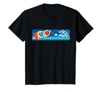 【Taiko no Tatsujin】 Taiko no Tatsujin 023 T-Shirt, Enfant, Noir, 6 Ans