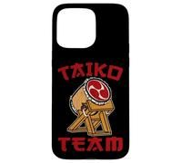 Taiko Tambour Rouge avec Symbole de la mitsoude Coque pour iPhone 15 Pro Max