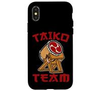 Taiko Tambour Rouge avec Symbole de la mitsoude Coque pour iPhone X/XS