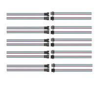 Taikuwu 10 Paires de Connecteurs JST SM 4 Broches Mâle/Femelle pour Bandes LED RGB 5050/3528 WS2801 - Compatible avec APA102, LPD8806 - Câble de Connexion Sans Soudure pour Project LED