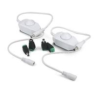 Taikuwu 2Pcs 12V/24V 6A LED Variateur Controleur Ajuster Luminosite pour Simple Couleur Clair, Blanc