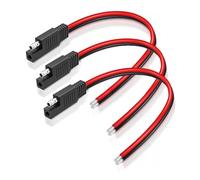 Taikuwu 3 Pcs de raccordement SAE 30 cm 14 AWG SAE à 2 broches, connecteur rapide à déconnecter pour motos, voitures, tracteursacteurs