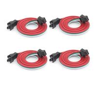 Taikuwu 4PCS 50CM Câble d'extension LED 3 Broches connecteur câble Connecteur JST à 3 broches fiche mâles et femelle pour WS2812B WS2812Lampe à Bande LED