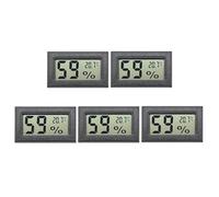 Taikuwu 5PCS Mini Thermomètre Hygromètre Numérique Intérieur - Capteur Température et Humidité avec Précision Haute, pour Caves, Placards, Réfrigérateurs, Jardins, etc.