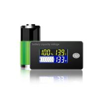 Taikuwu Moniteur de Compteur de Batterie 10-100V Testeur Numérique de Capacité de Batterie Indicateur de Capacité de Batterie de Voiturette avec Affichage De La Température