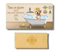 Tail of Glory - Shampoing Solide Bio pour Chiens & Chiots à l’Huile d’Argan - Vegan, Naturel & Cruelty Free - Nourrissant & Doux - Anti Demangeaison - Peaux Sensibles - Fabriqué en ESAT - 100 g