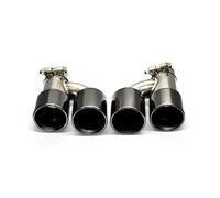 Tail Pipe 1 Pair Dual Tip Tip for BMW F10 535i 520i 525i 530i 640i Exhaust Pipe Exhaust Pipe Carbon Fiber Muffler Tip Nozzle(Black)