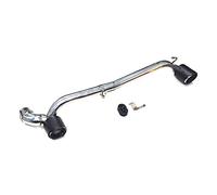 Tail Pipe Car Double Out Exhaust Tip for BMW E90 E92 320i 318i 325i Exhaust Pipe Muffler Tip Tailpipe Stainless Steel(Carbon No Logo)