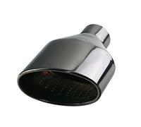 Tail Pipe for A2/a3/a4/a5/a6/a7/a8 Tip Polish Stainless Steel Car Rolled/Oval Outlet Slant End Pipe(R/Black)