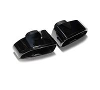 Tail Pipe for BMW G01 X3 G02 X4 2019 2020 Tip Stainless Steel Square Muffler Tip Exhaust Pipe Tailpipe Exhaust System 1 Pair(Black)