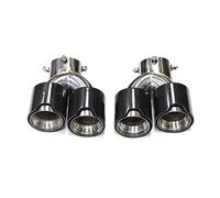 Tail Pipe for BMW G22 G23 G26 for M440i 2021 2022 Carbon Fiber Exhaust Tip Dual Exhaust Pipe Muffler Tip Exhaust System Nozzle Tailpipe(Carbon Fiber C)