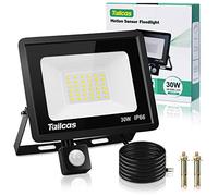 Tailcas 30W Projecteur Exterieur Detecteur de Mouvement, 6500K Blanc Froid 36 Leds Super Lumineux Spot, 2700 LM IP66 Etanche Eclairage Exterieur Avec Detecteur pour Jardin, Patio, Garage