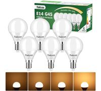 Tailcas Ampoule E14 LED Dimmable, 5W Équivalent Halogene 40W, Blanc Chaud 3000K 450LM, Lot de 6