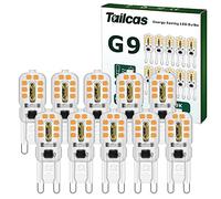 Tailcas Ampoule G9 LED 3W, Blanc Chaud Non Dimmable 300LM 3000K AC/DC 220-240V, Equivalent 30W Halogène Lampe, pour Lustres, Lampes de Paysage, Appliques Murales, Éclairage d'armoire, Lot de 10