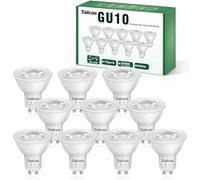 Tailcas Ampoules GU10 LED 5 W, 6 000 K blanc froid, lot de 10