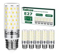 Tailcas Ampoules Led E27 Blanc Froid, 12W (Équivalent Halogène 100W) Ampoule Culot Edison à vis E27 6000K 1000LM Non-Dimmable Sans Scintillement AC 220-240V pour Lustres, Lampe de table (Lot de 6)